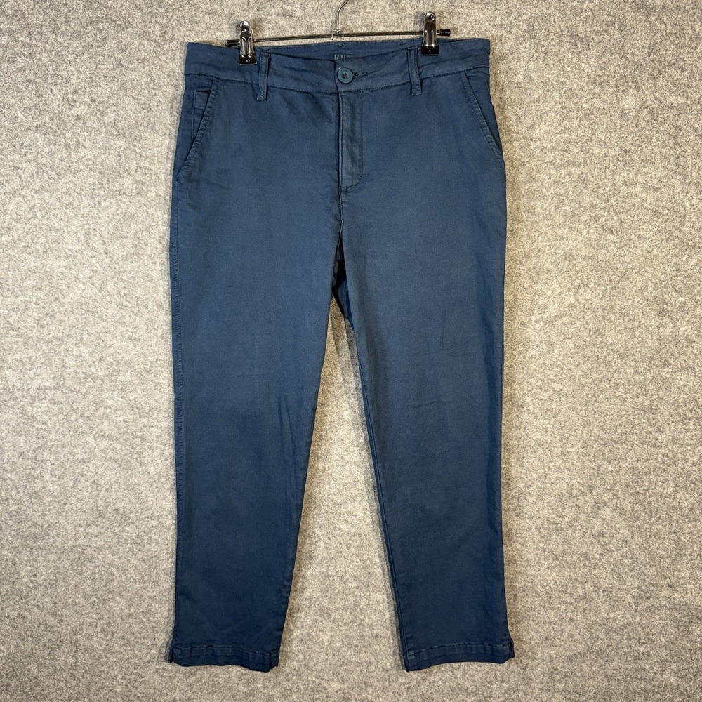 Kut From The Kloth Women's 8 Blue Crop Trouser Pants Resort Travel Spring BOHO